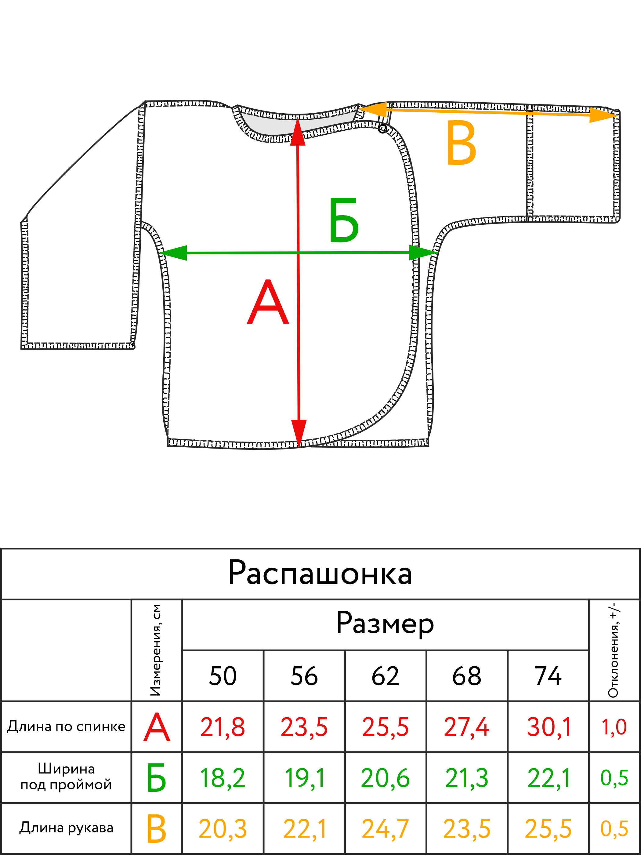 Распашонка Фабрика Бамбук E011013K/001R - фото 2