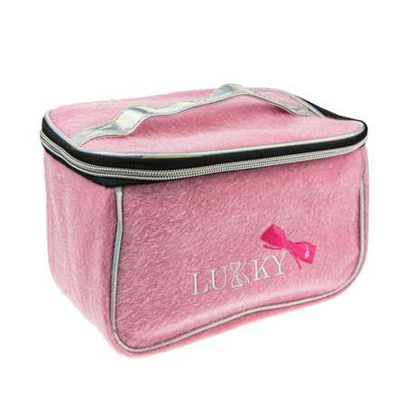 Пенал-косметичка Lukky чемоданчик розовый