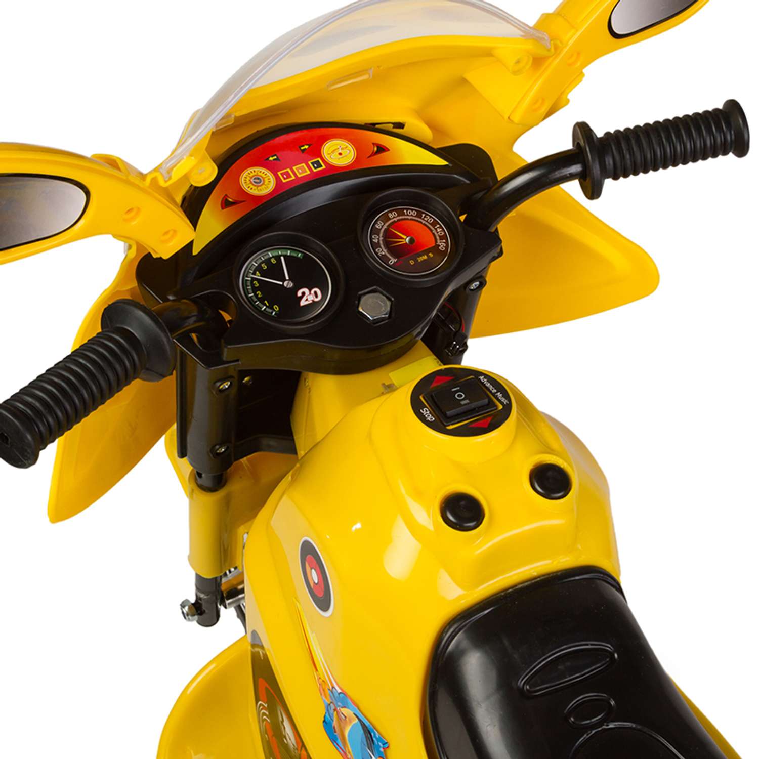 Мотоцикл Kreiss Angry Birds желтый 6V4AH - фото 5