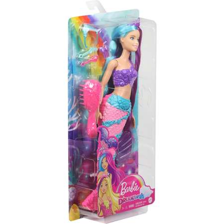 Кукла Barbie Дримтопия Русалка с длинными волосами GTF39