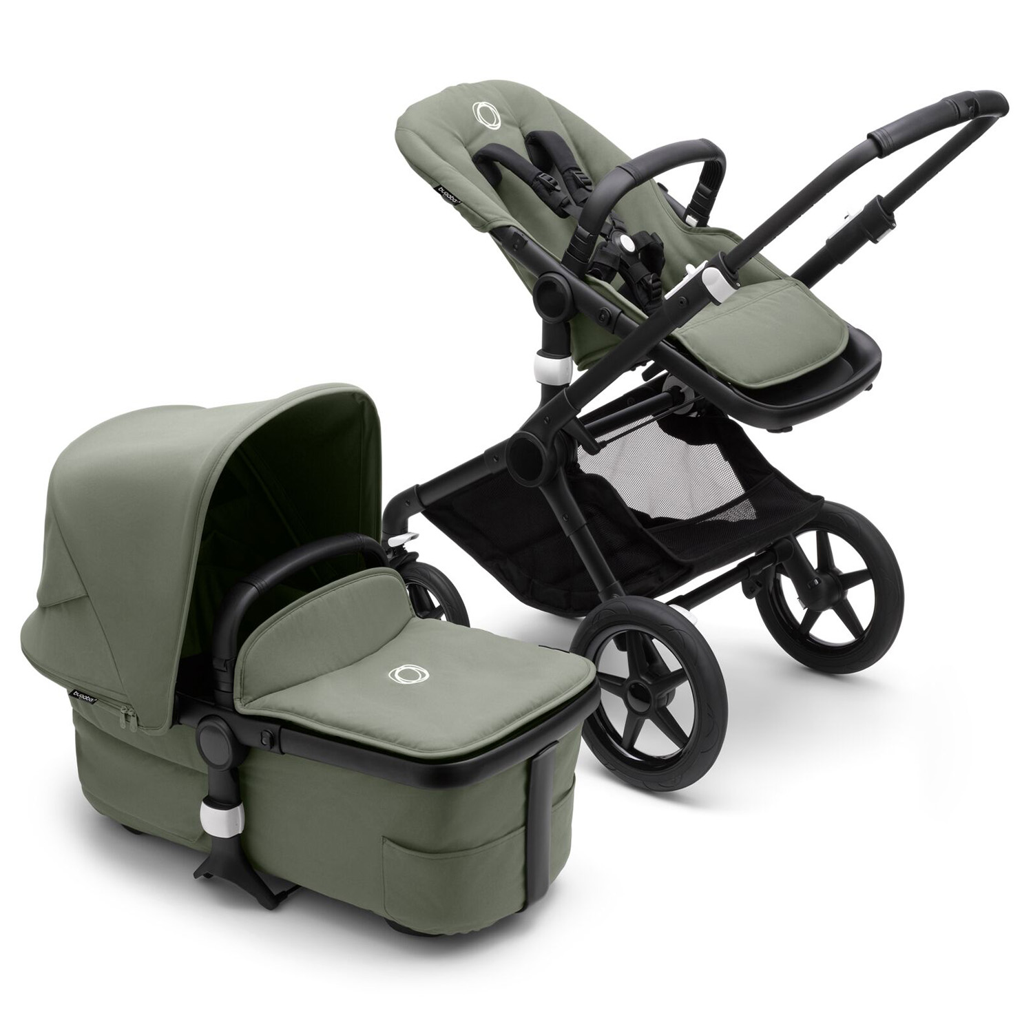 Коляска 2в1 Bugaboo Fox3 Complete Black Forest Green-Forest Green 2306010005 - фото 3