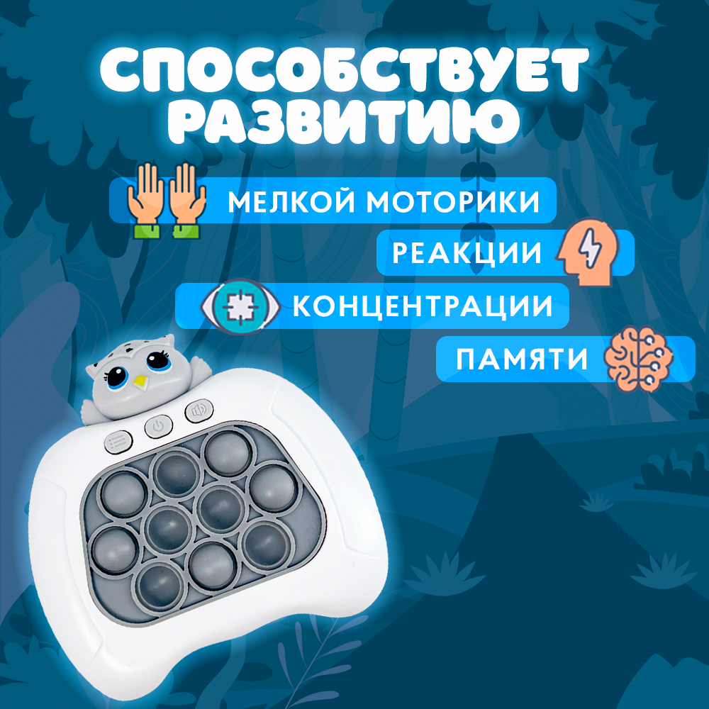 Игрушка антистресс Push Toy электронный Поп Ит Сова купить по цене 869 ₽ в  интернет-магазине Детский мир