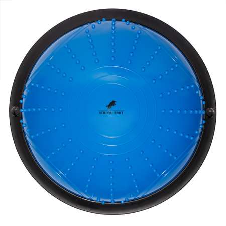 Балансировочная полусфера BOSU STRONG BODY в комплекте со съемными эспандерами синяя