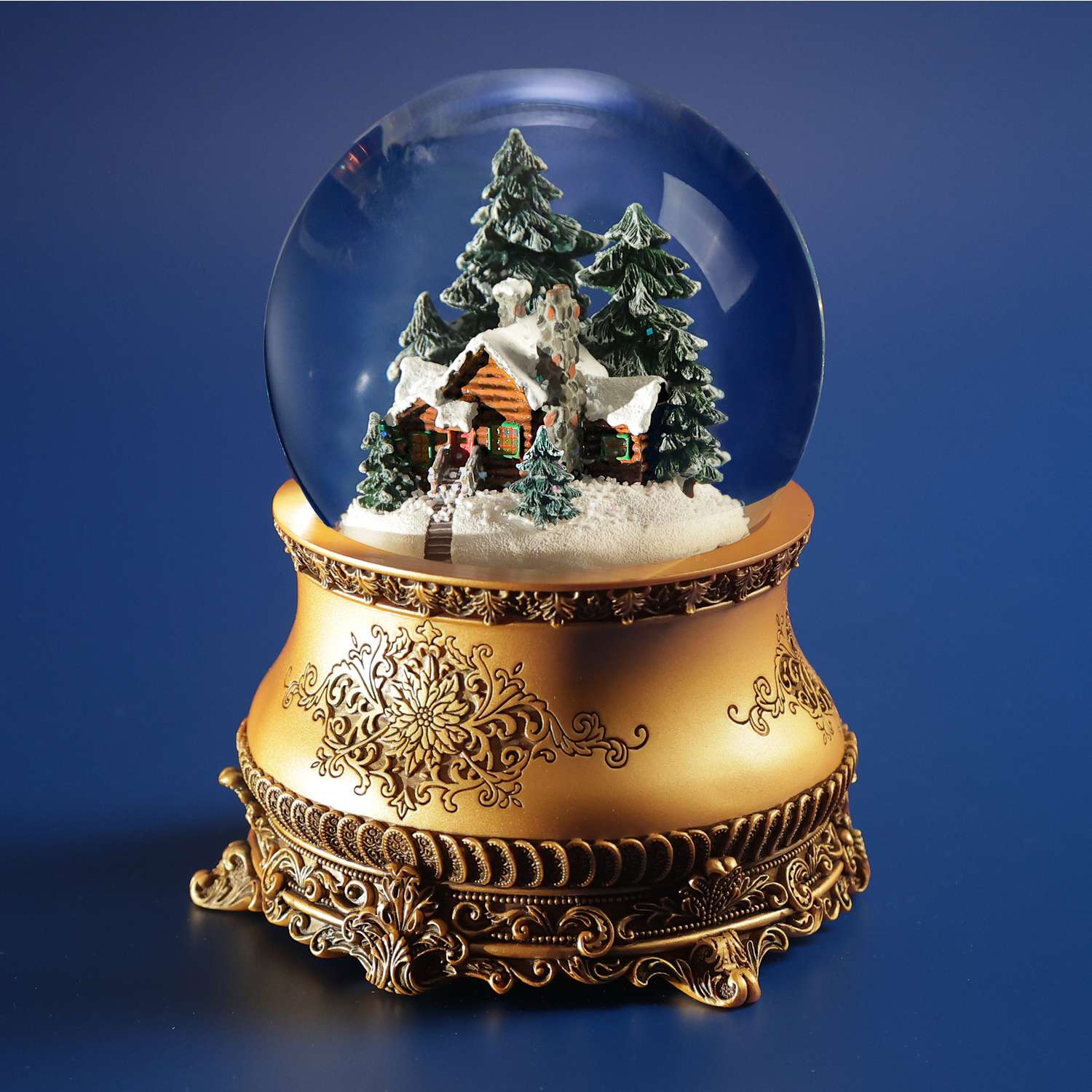 Стеклянный снежный шар Glassglobe Старый дом - фото 4