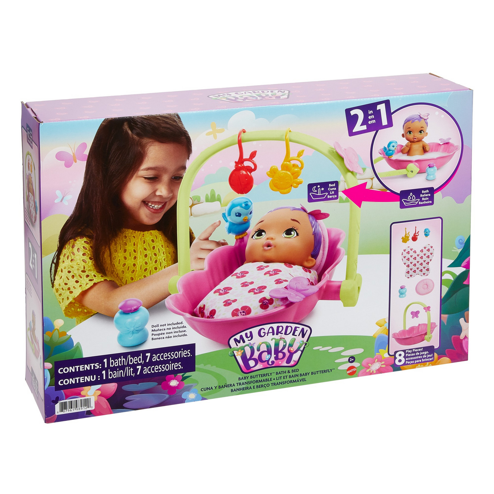 Набор игровой My Garden Baby ванночка и кроватка HBH46 HBH46 - фото 3