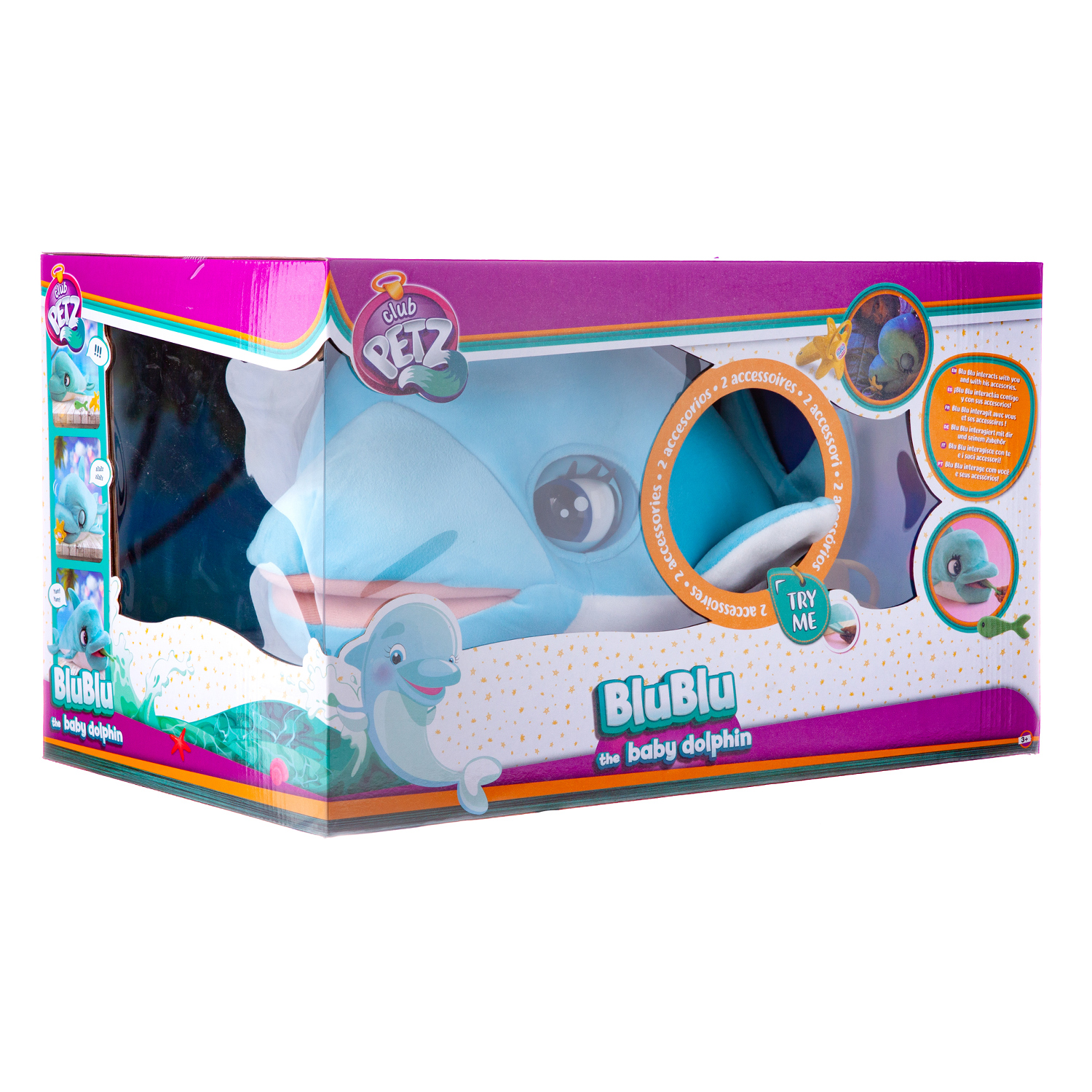 Игрушка интерактивная IMC Toys Club Petz Дельфин BluBlu - фото 4