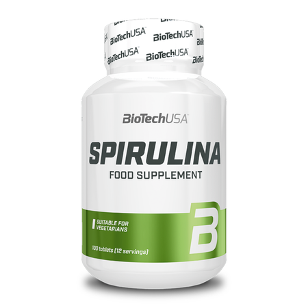 Антиоксидант спирулина BiotechUSA Spirulina 100 таблеток