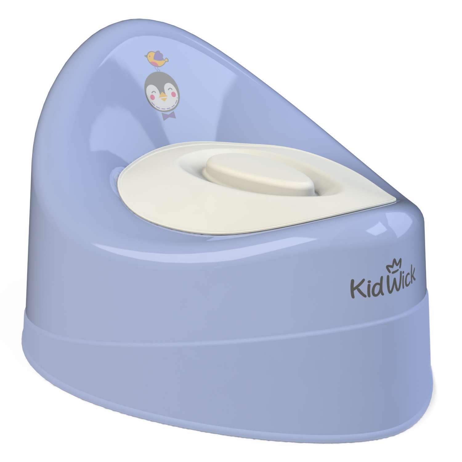 Горшок туалетный KidWick Ракушка с крышкой Фиолетовый - фото 1