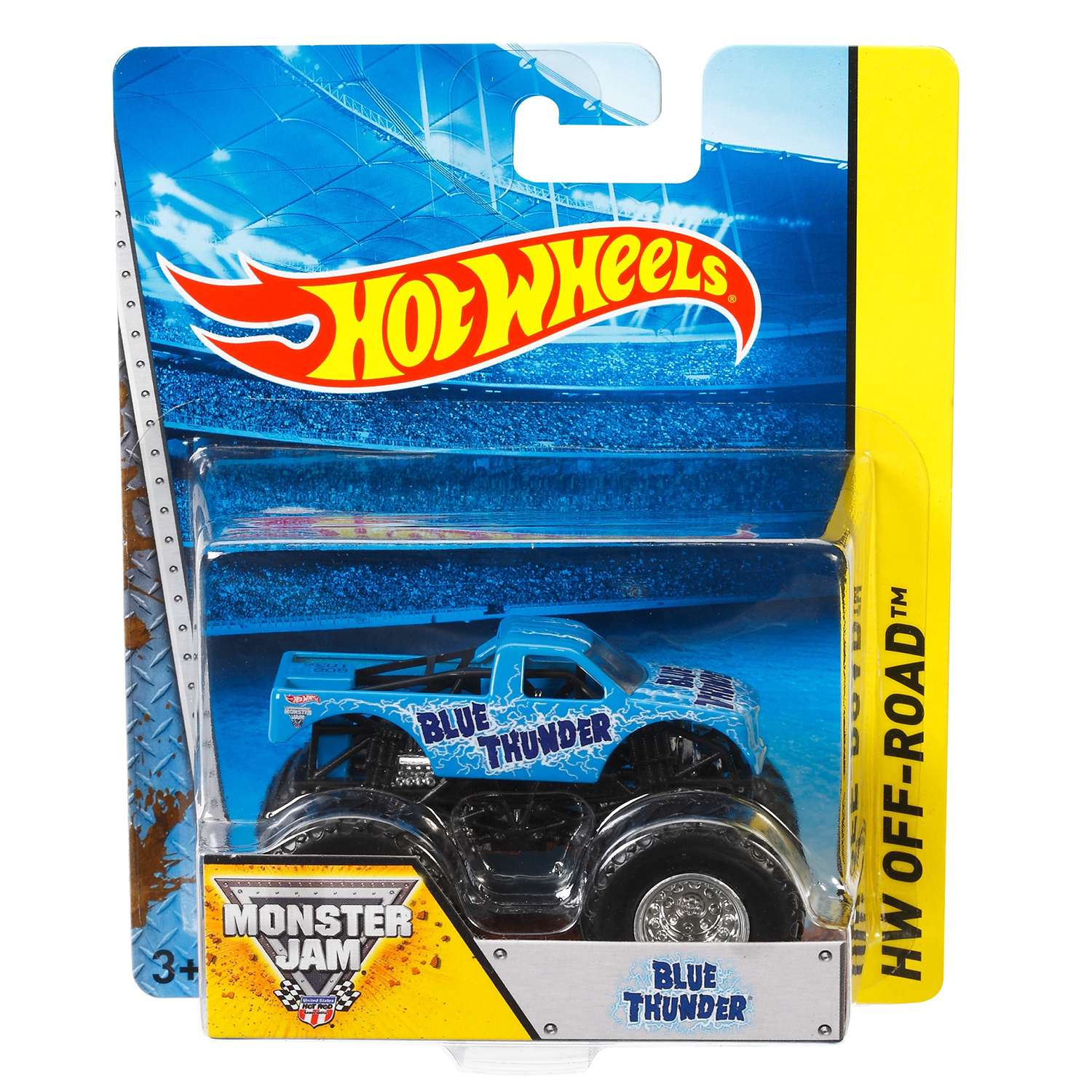 Машинка Hot Wheels Monster Jam Blue Thunder 1:64 (BHP55) BHP37 - фото 2