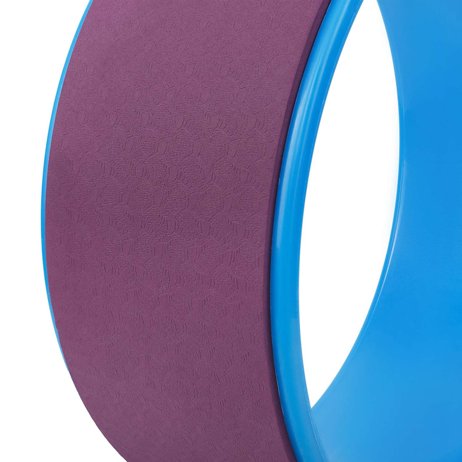 Колесо для йоги STRONG BODY фитнеса и пилатес 30 см х 12 см пурпурно-синее - фото 5