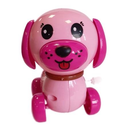 Игрушка Uviton заводная собачка розовая