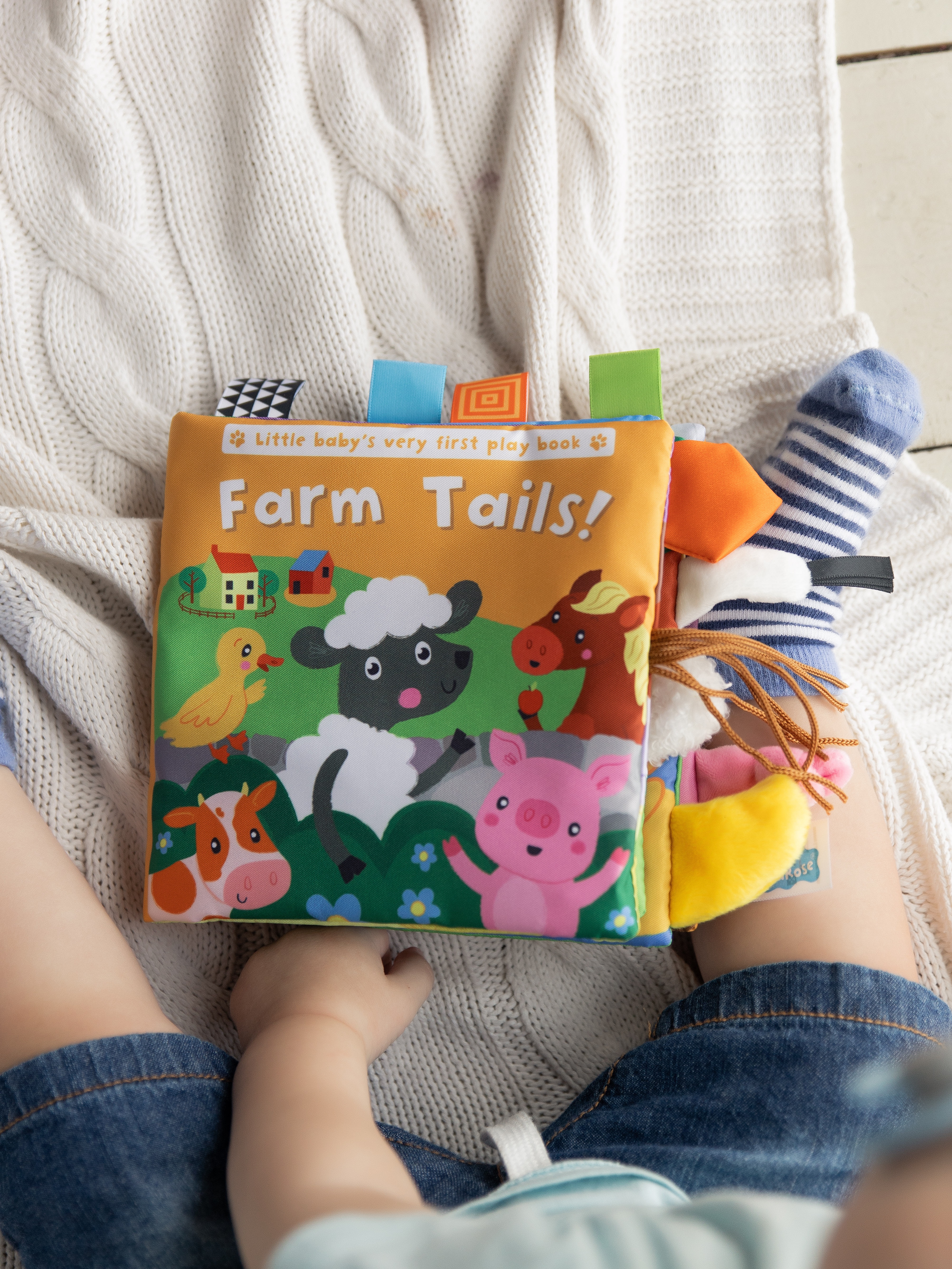 Мягкая книжка шуршалка FergoKids Ферма развивающие игрушки для новорожденных малышей девочек и мальчиков от 0 - фото 5
