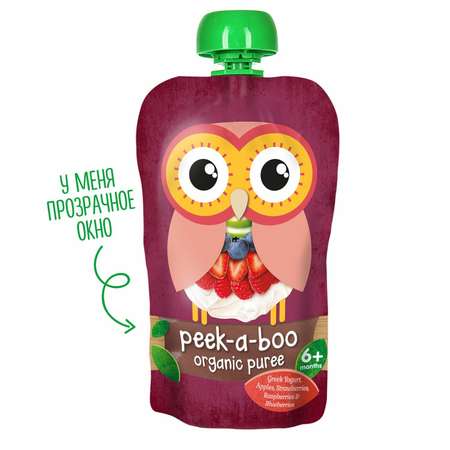 Пюре Peek-a-boo йогурт с ягодами 113г с 6месяцев