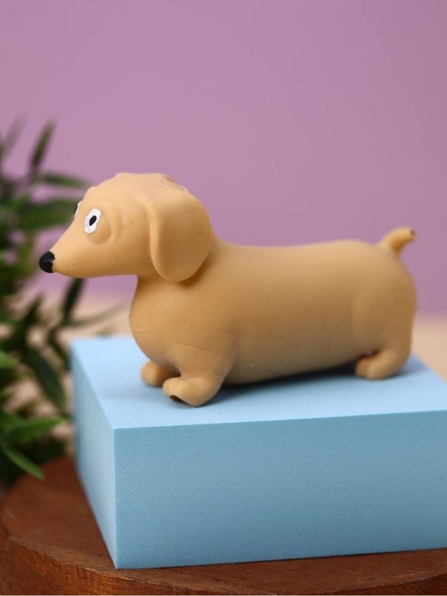 Мялка-антистресс iLikeGift Stretchy dachshund beige - фото 2