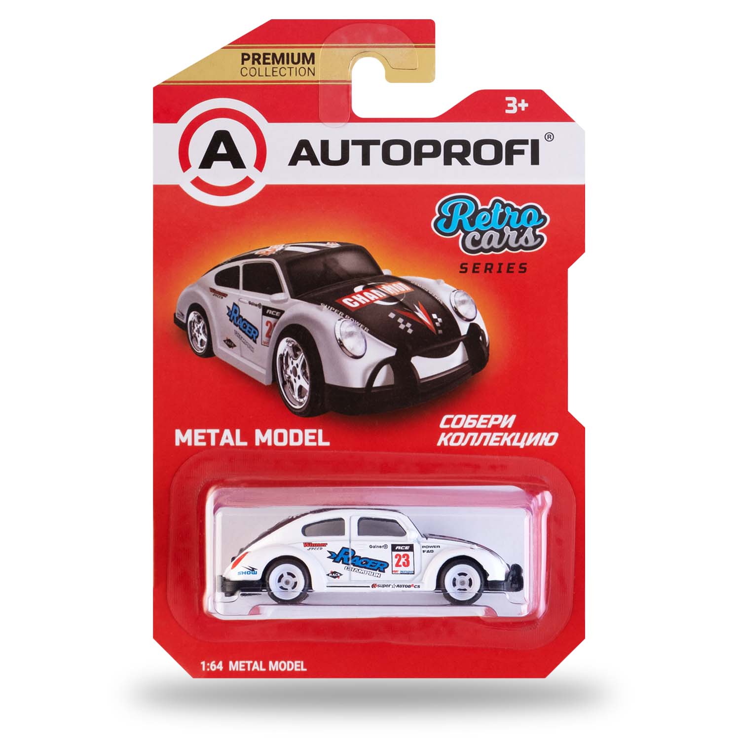 Машинка коллекционная 1:64 Autoprofi Premium серии Retro CAR-PREMIUM-04-RET в ассортименте CAR-PREMIUM-04-RET - фото 5