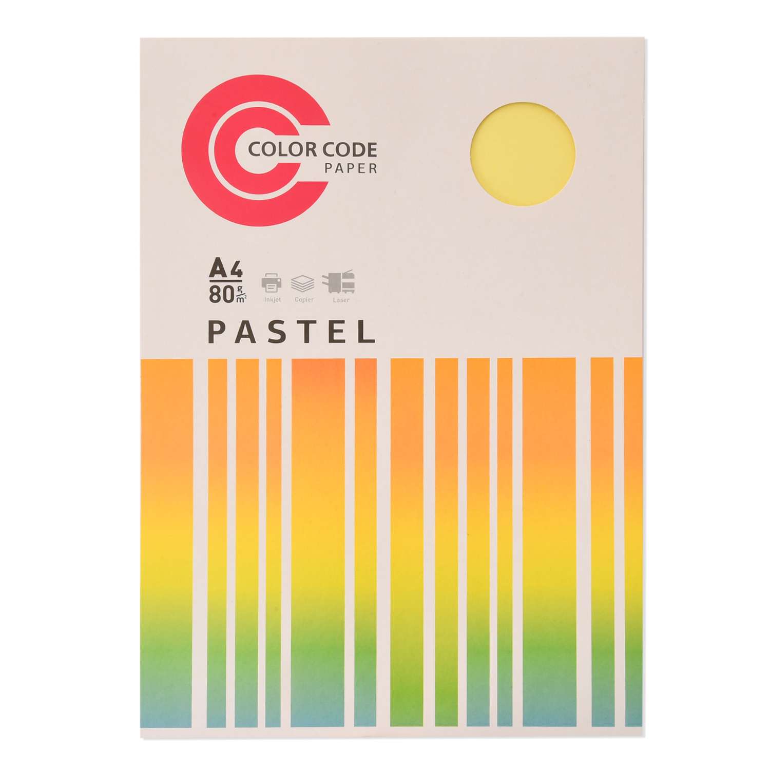 Бумага Color Code A4 универсальная 100л Пастель 5цветов - фото 1