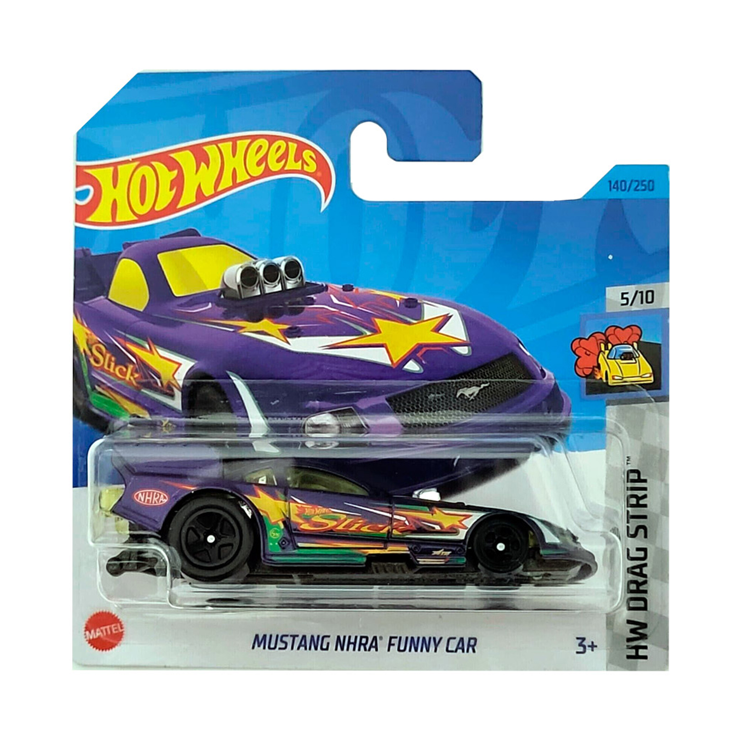 Игрушечная машинка Hot Wheels mustang nhra funny car купить по цене 349 ₽ в  интернет-магазине Детский мир