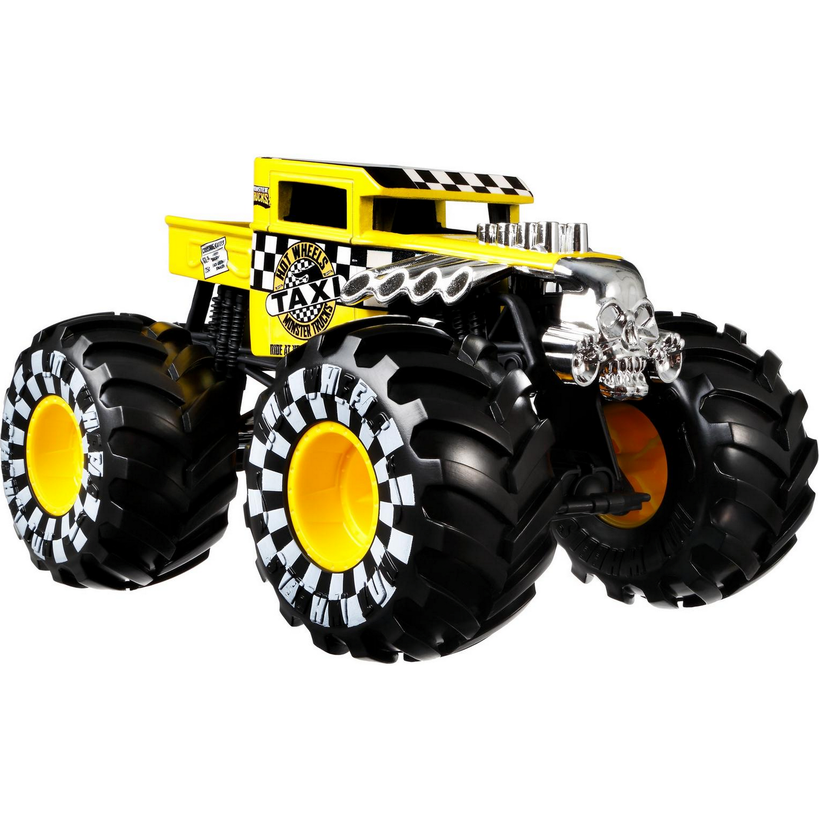 Машинка Hot Wheels Monster Trucks большой Костолом Такси GTJ45 FYJ83 - фото 3