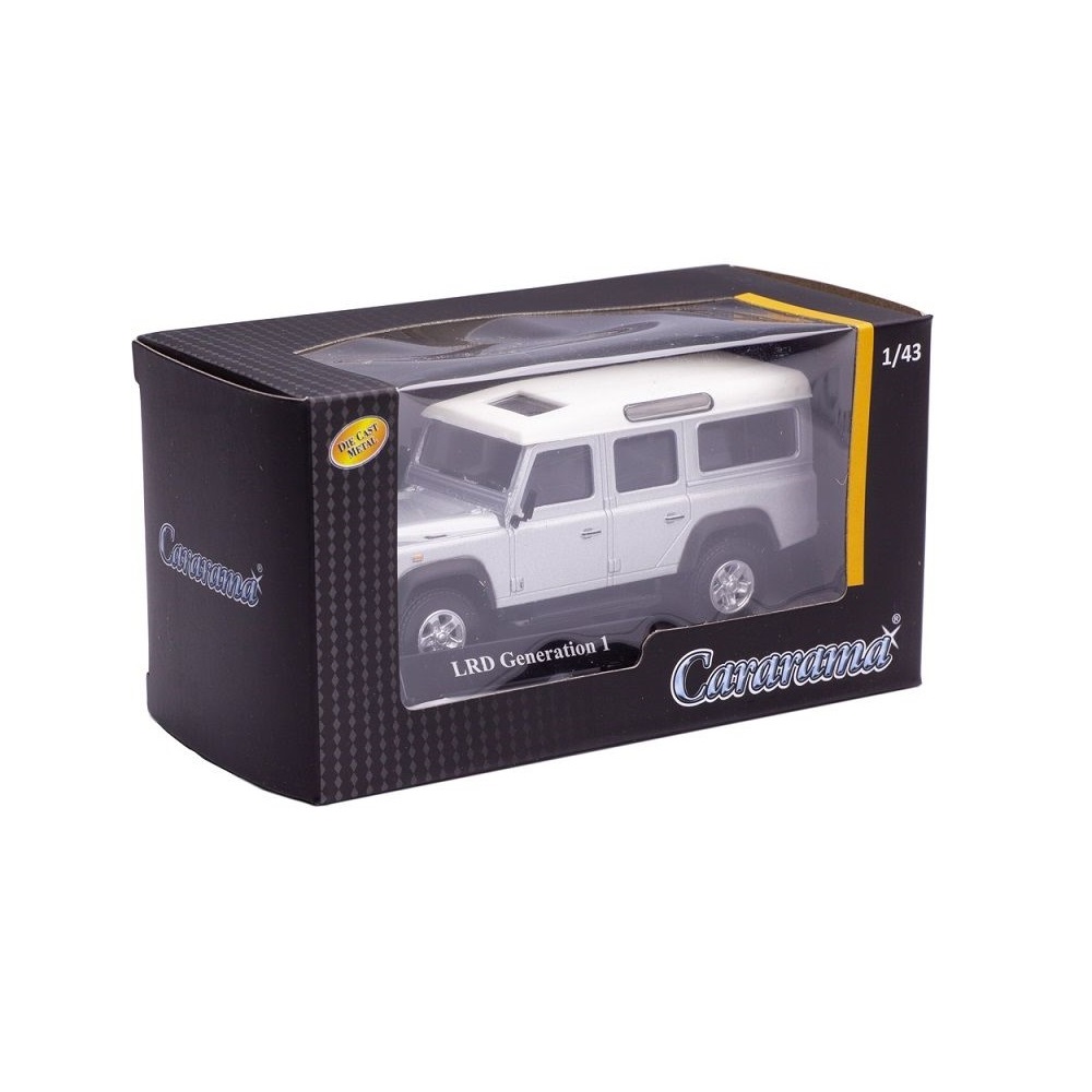 Внедорожник CARARAMA Land Rover 1:43 без механизмов серебряный 34332 - фото 1