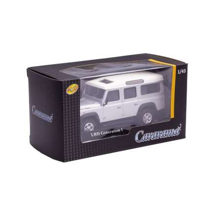 Внедорожник CARARAMA Land Rover 1:43 серебряный