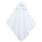 Полотенце крестильное 80х90 см FunEcotex с вышивкой белое