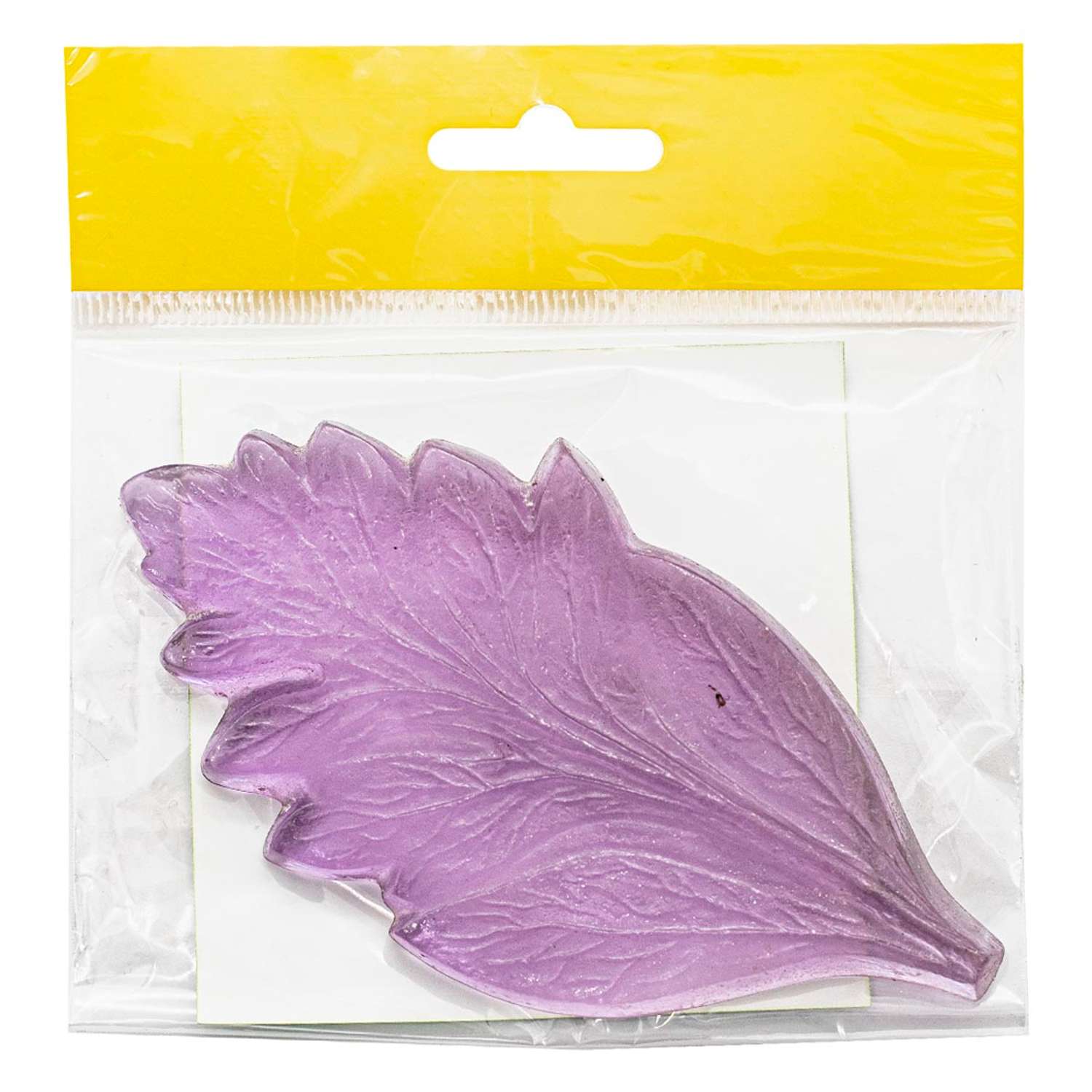 Молд - шаблон Айрис односторонний для творчества флористический пластиковый Лист хризантемы 12.5*6 см - фото 3