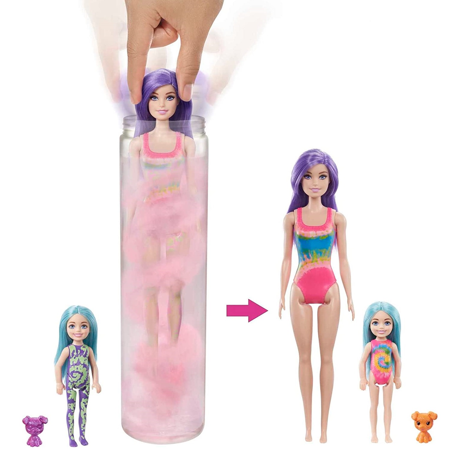 Barbie Color Reveal Tie Dye Fashion Maker 1set