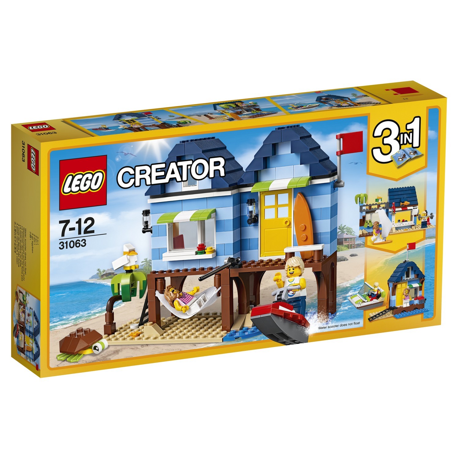 Конструктор LEGO Creator Отпуск у моря (31063) купить по цене 2199 ₽ в  интернет-магазине Детский мир