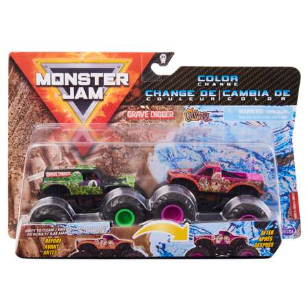 Набор машинок Monster Jam 1:64 Grave Digger vs Calver 2шт 6060883