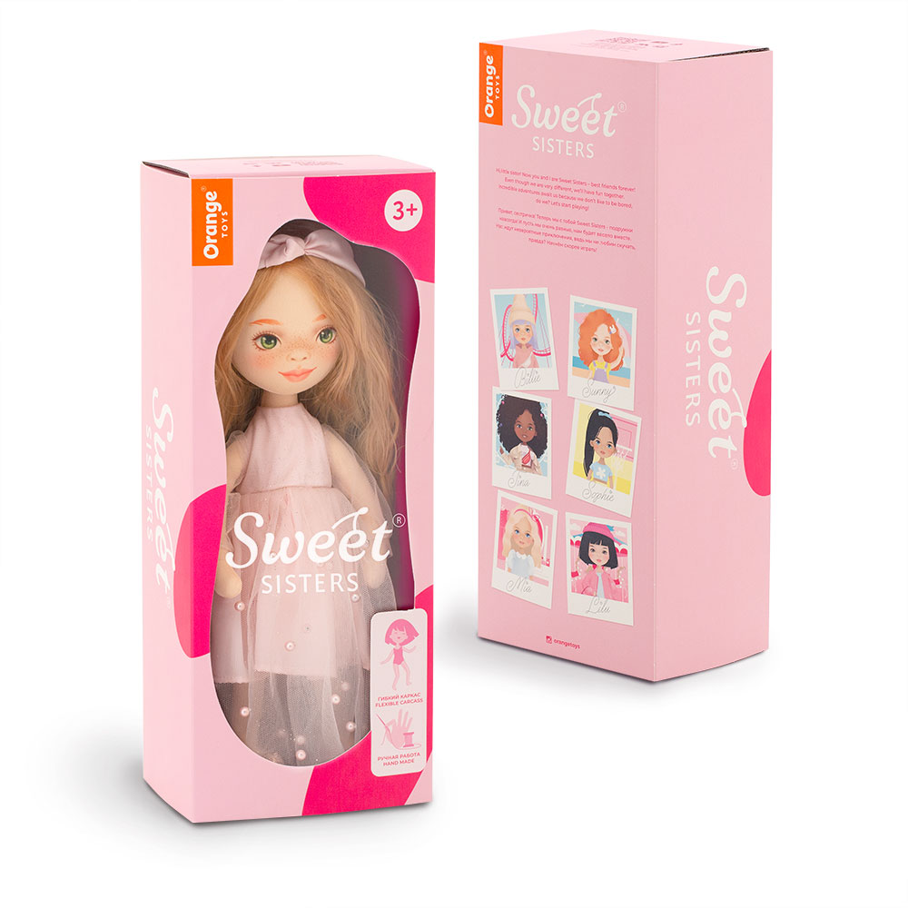 Кукла Orange Toys Sweet Sisters Sunny в светло-розовом платье 32 см Серия  Вечерний шик купить по цене 2510 ₽ в интернет-магазине Детский мир