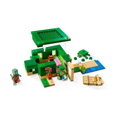 Конструктор LEGO Minecraft Черепаший пляжный домик 21254