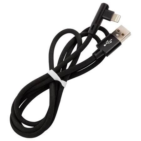 Дата-кабель RedLine USB - 8 – pin для Apple L-образный черный
