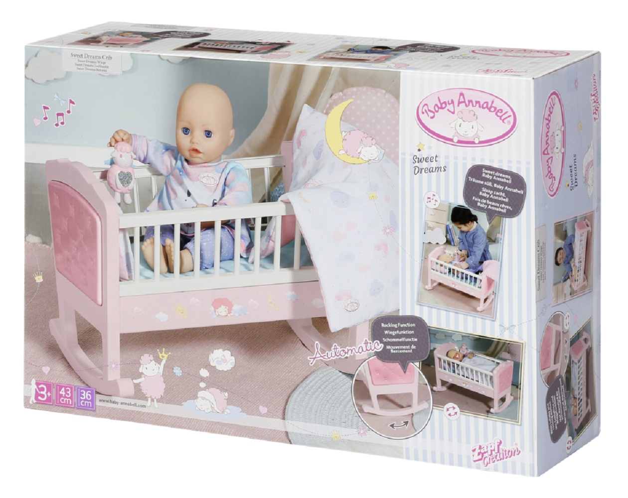 Колыбелька Zapf Creation Baby Annabell Колыбелька Сладких Снов 703-236 - фото 2