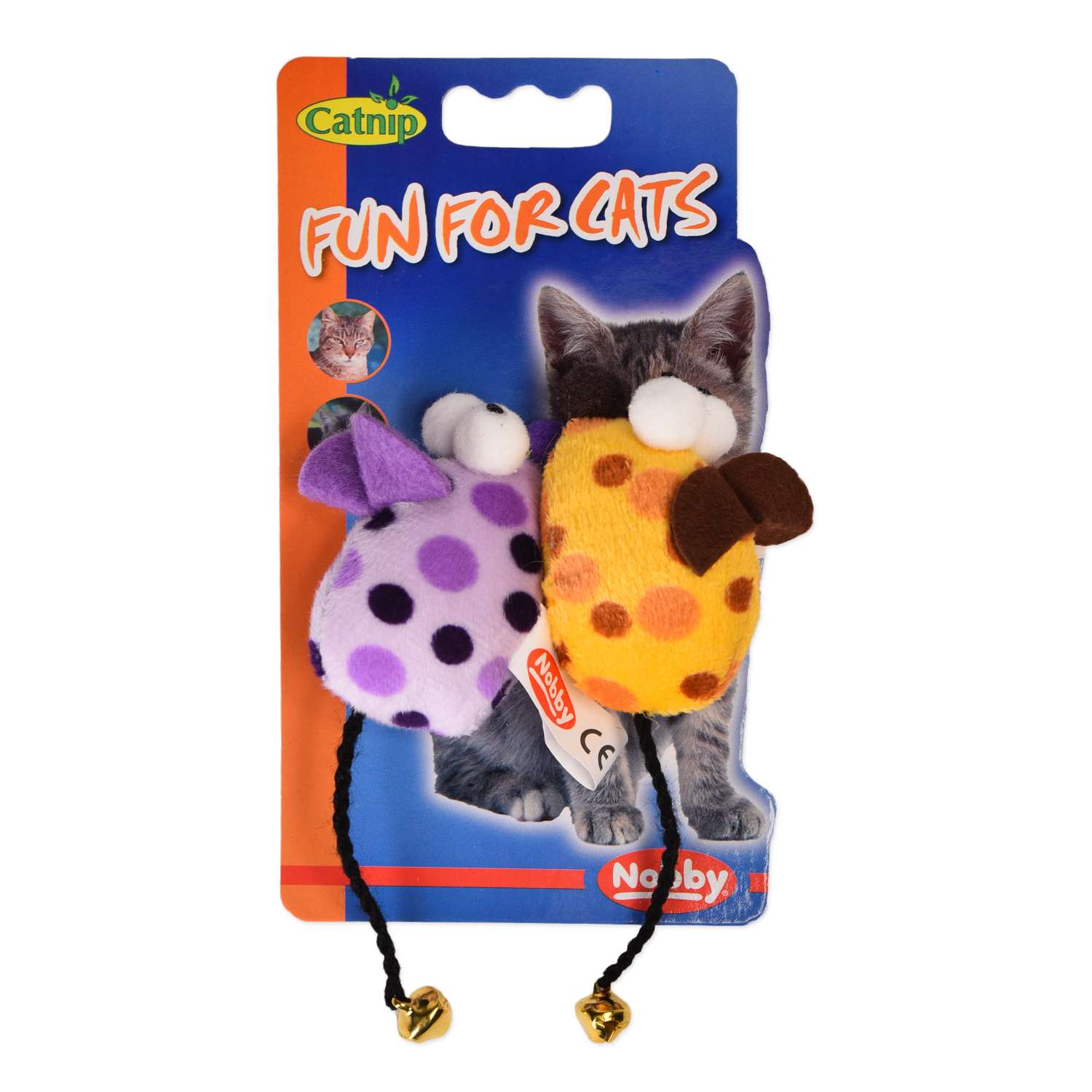 Игрушка для кошек Nobby Мышка с запахом мяты и бубенчиком 71936 - фото 2