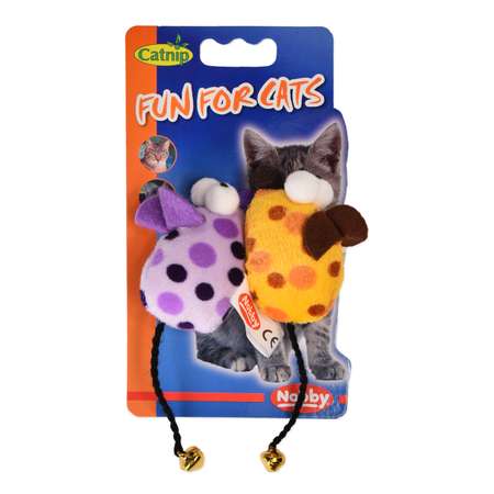 Игрушка для кошек Nobby Мышка с запахом мяты и бубенчиком 71936