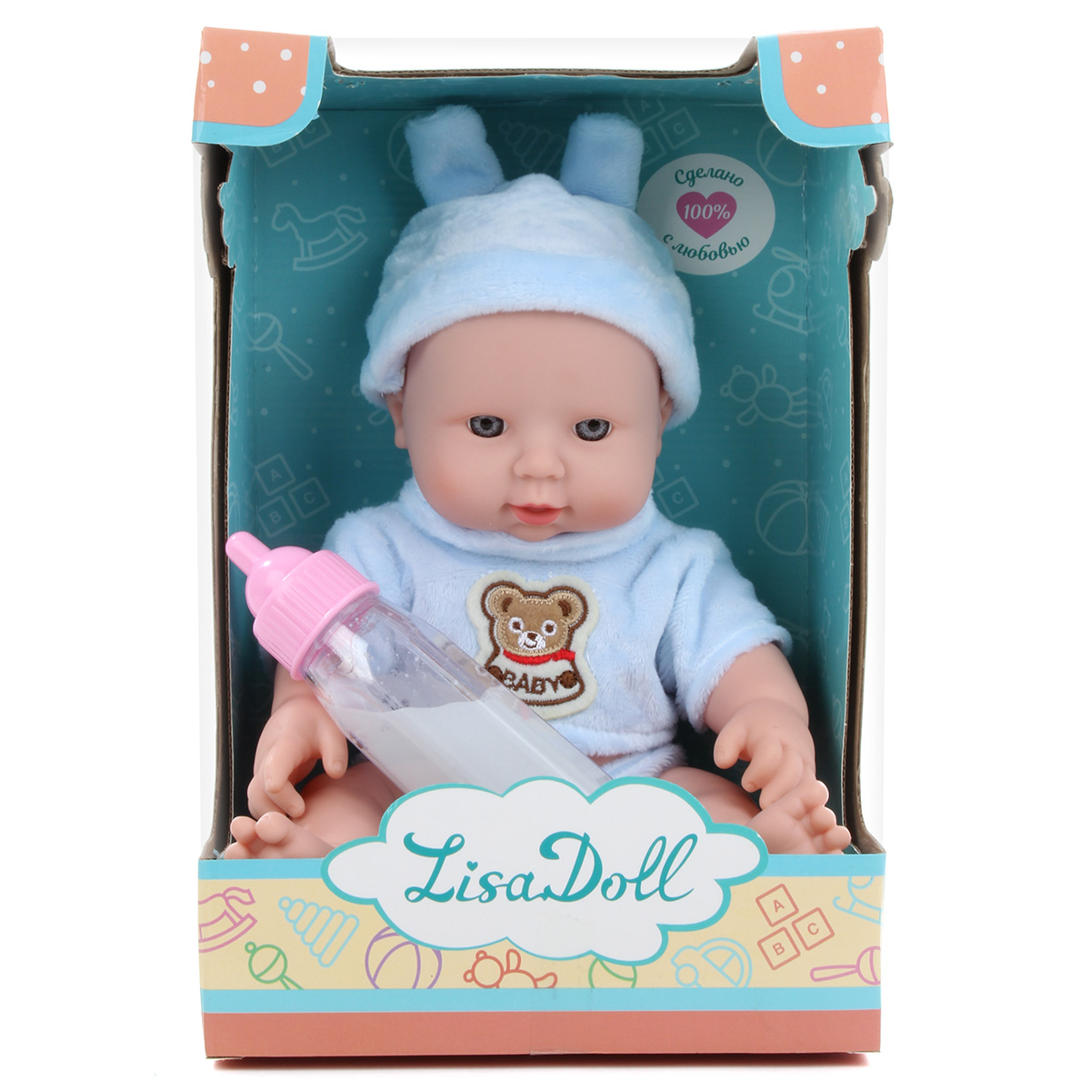 Пупс Lisa Doll с бутылочкой 30 см 79285 - фото 14