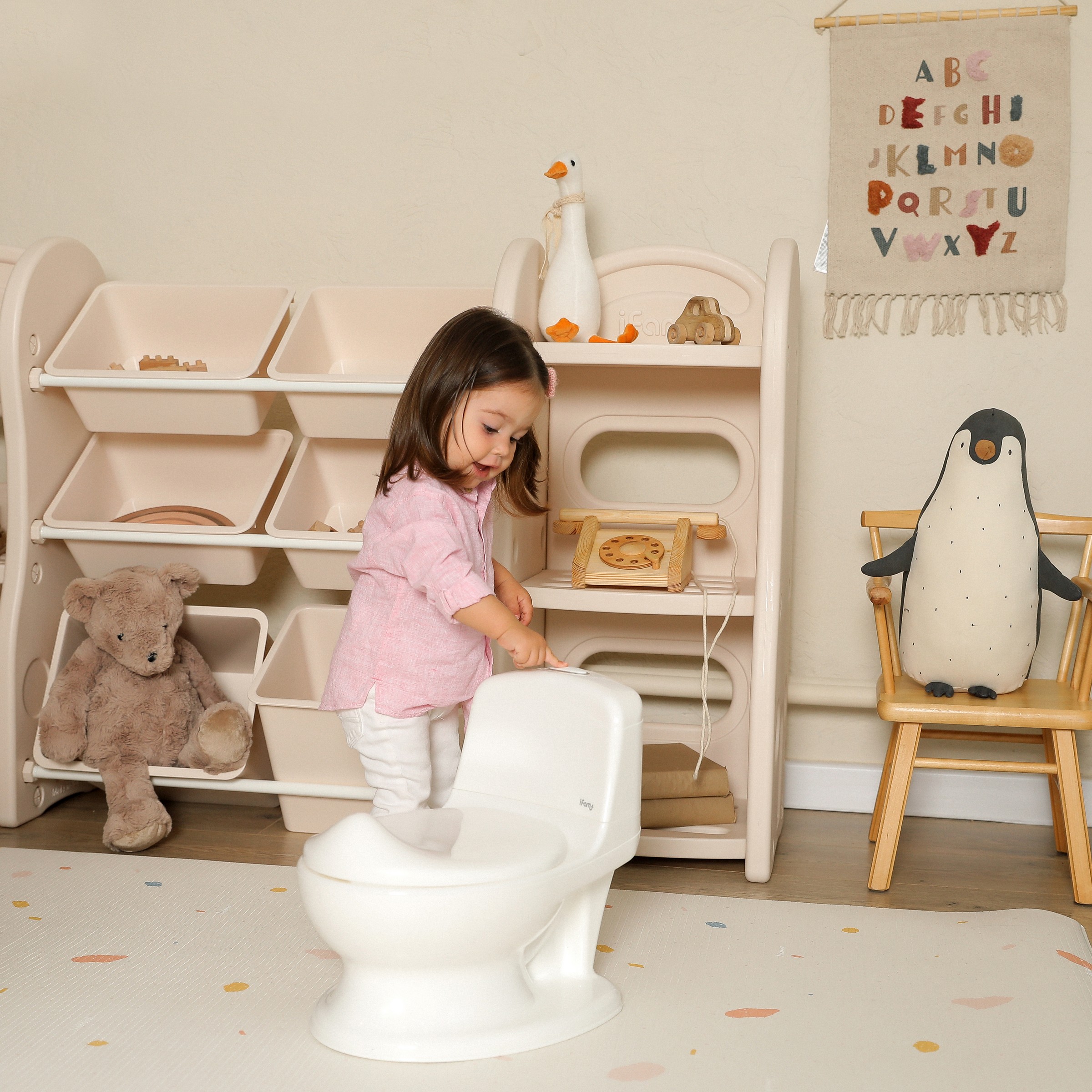 Детский горшок Ifam Easy doing baby potty со звуком белый - фото 4