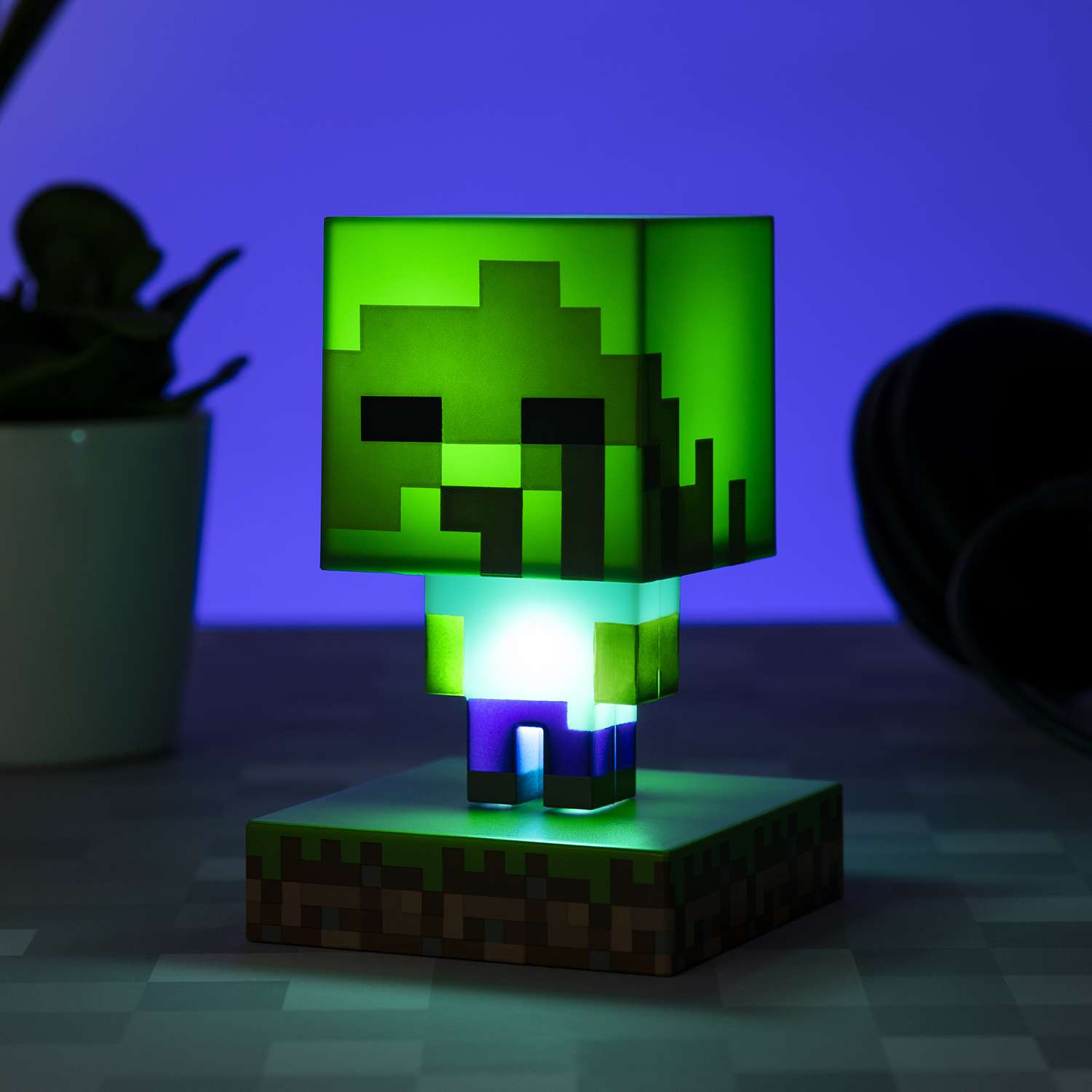 Светильник PALADONE Minecraft Zombie Icon Light V2 PP6592MCFV2 - фото 7