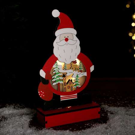 Новогодний декор Sima-Land с подсветкой «Дед Мороз» 13×5×24 см