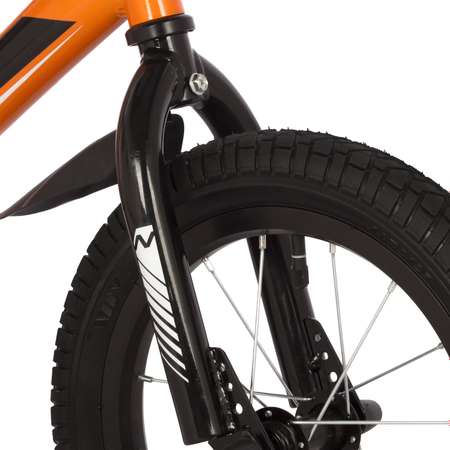 Велосипед 14 JUSTER оранжевый NOVATRACK тормоз ножной