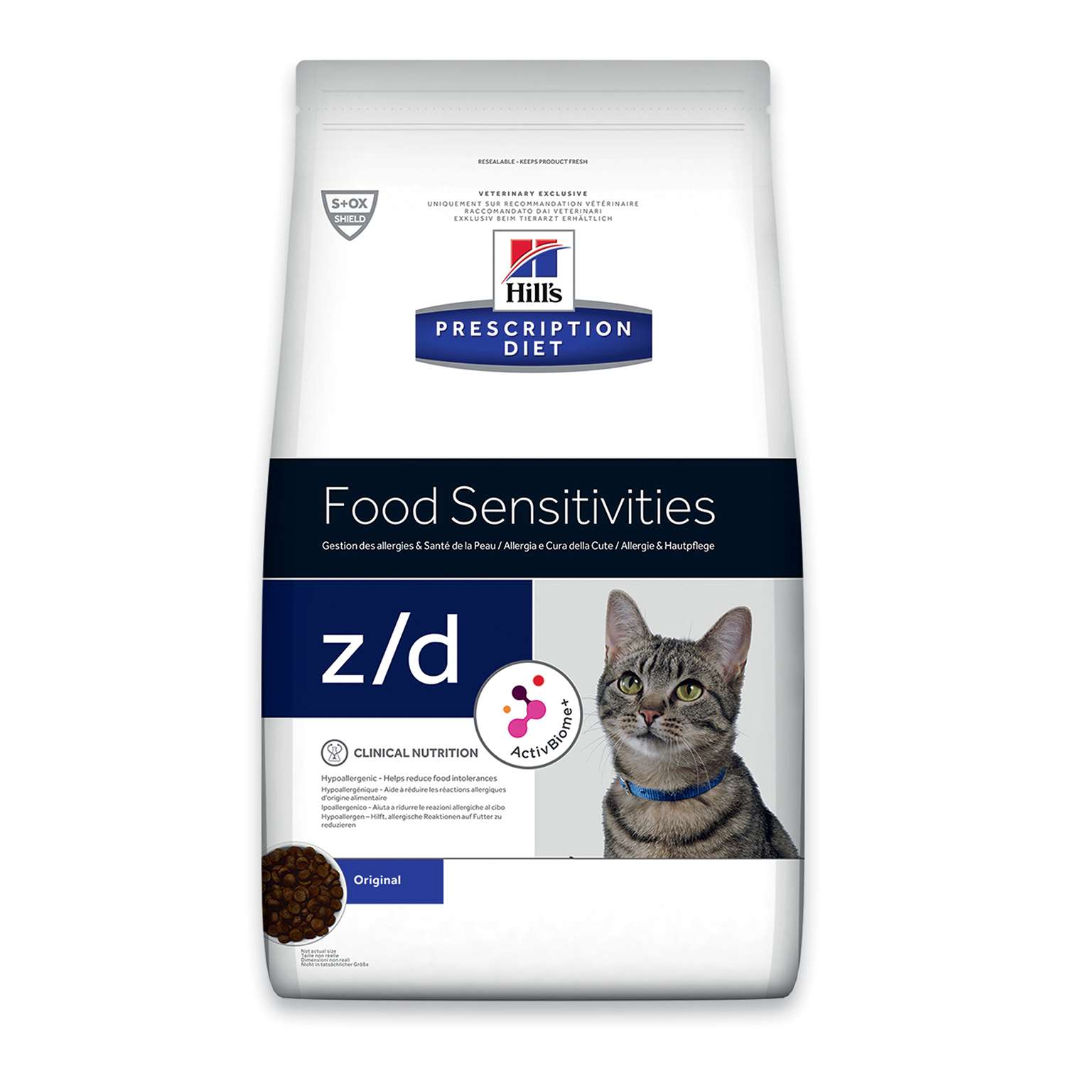 Корм для кошек HILLS 2кг Prescription Diet z/d Food Sensitivities диетический при аллергии и заболеваниях кожи - фото 1