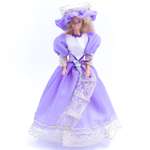 Бальное платье Модница для куклы 29 см из шелка 1503 сиреневый