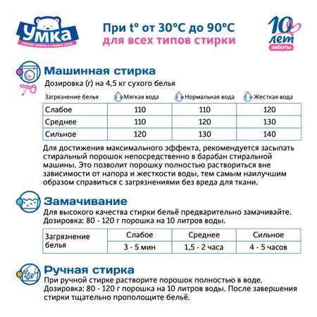 Стиральный порошок Умкa детский 2,4 кг