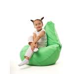 Кресло мешок груша PUFFGARDEN XL зеленое оксфорд ткань со съемным чехлом