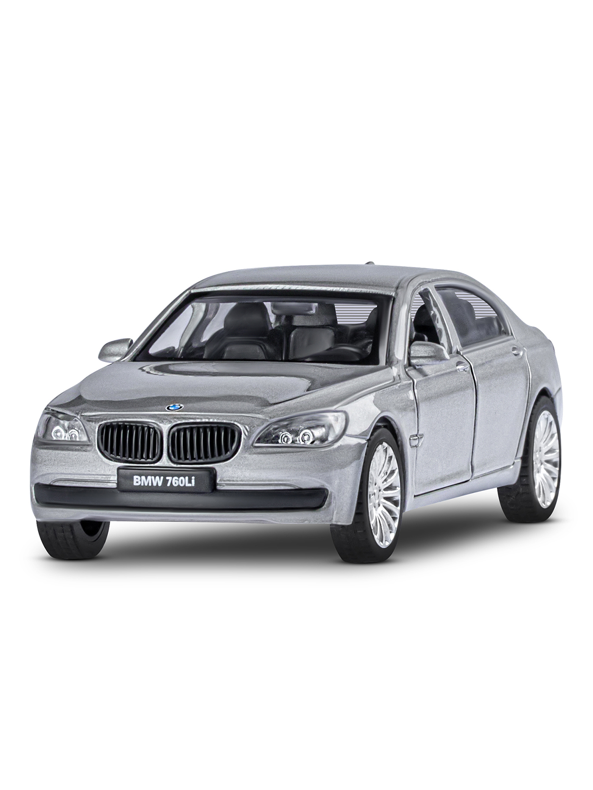 Автомобиль АВТОпанорама BMW 760 LI 1:46 серебряный JB1251261 - фото 9