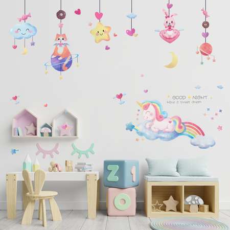 Наклейки интерьерные deVENTE Dreams about Unicorn. 45x30 см