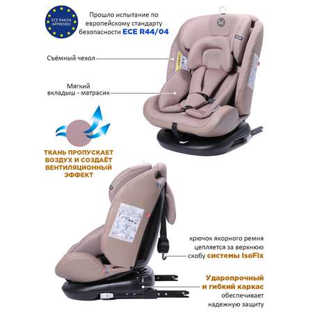 Автокресло BabyCare Shelter Isofix светло коричневый