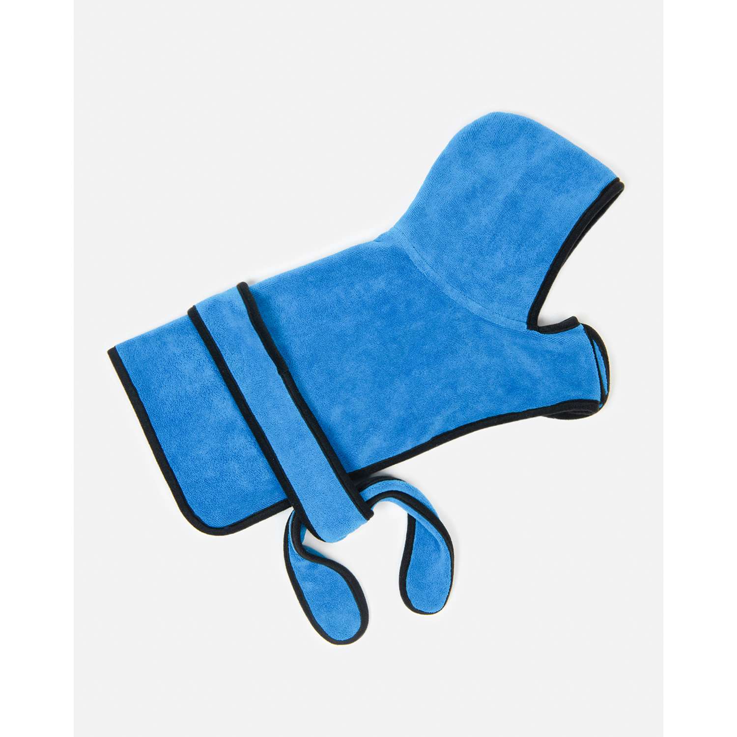 Полотенце-халат для собак Zoozavr 60см Синий - фото 2
