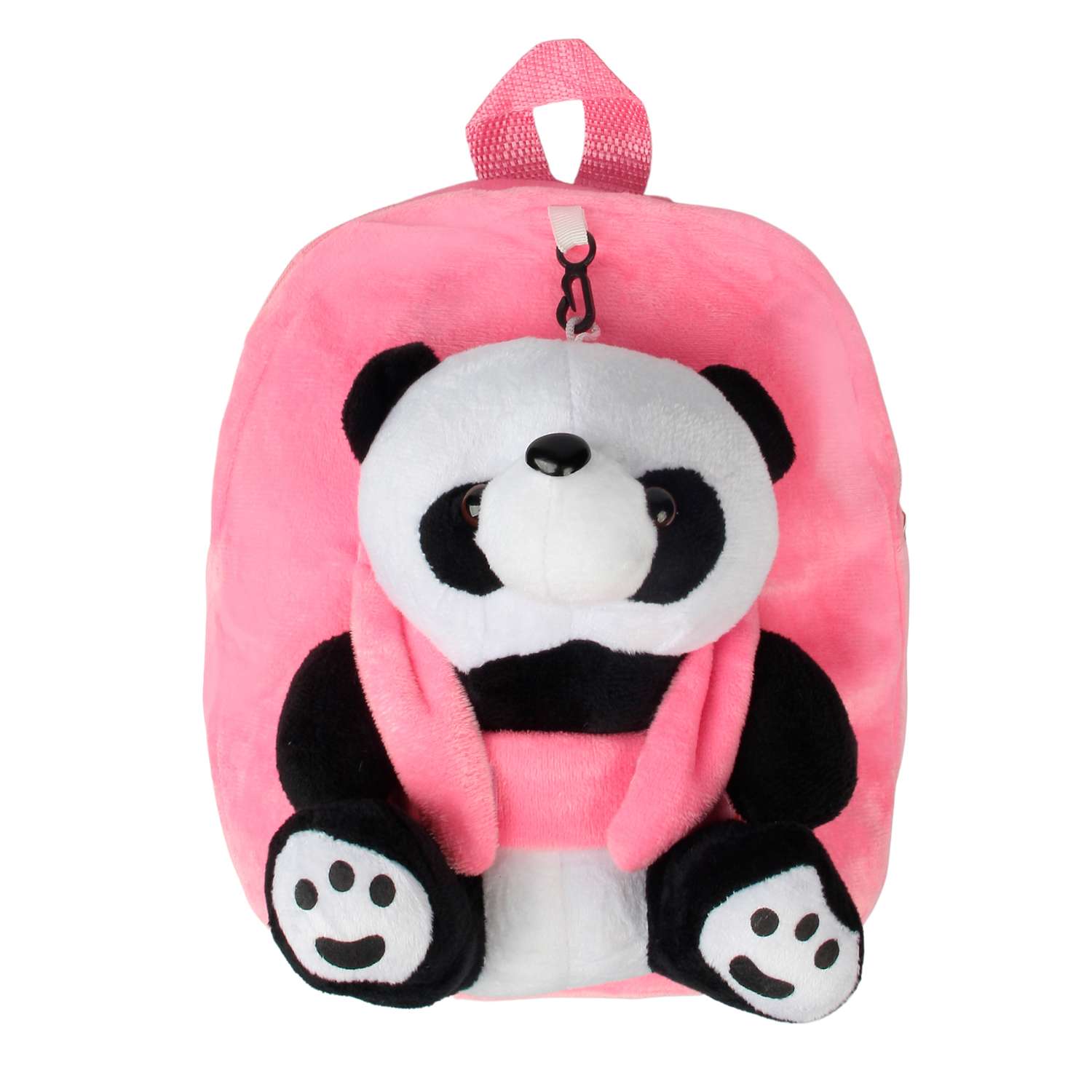 Рюкзак с игрушкой Little Mania розовый Панда - фото 1