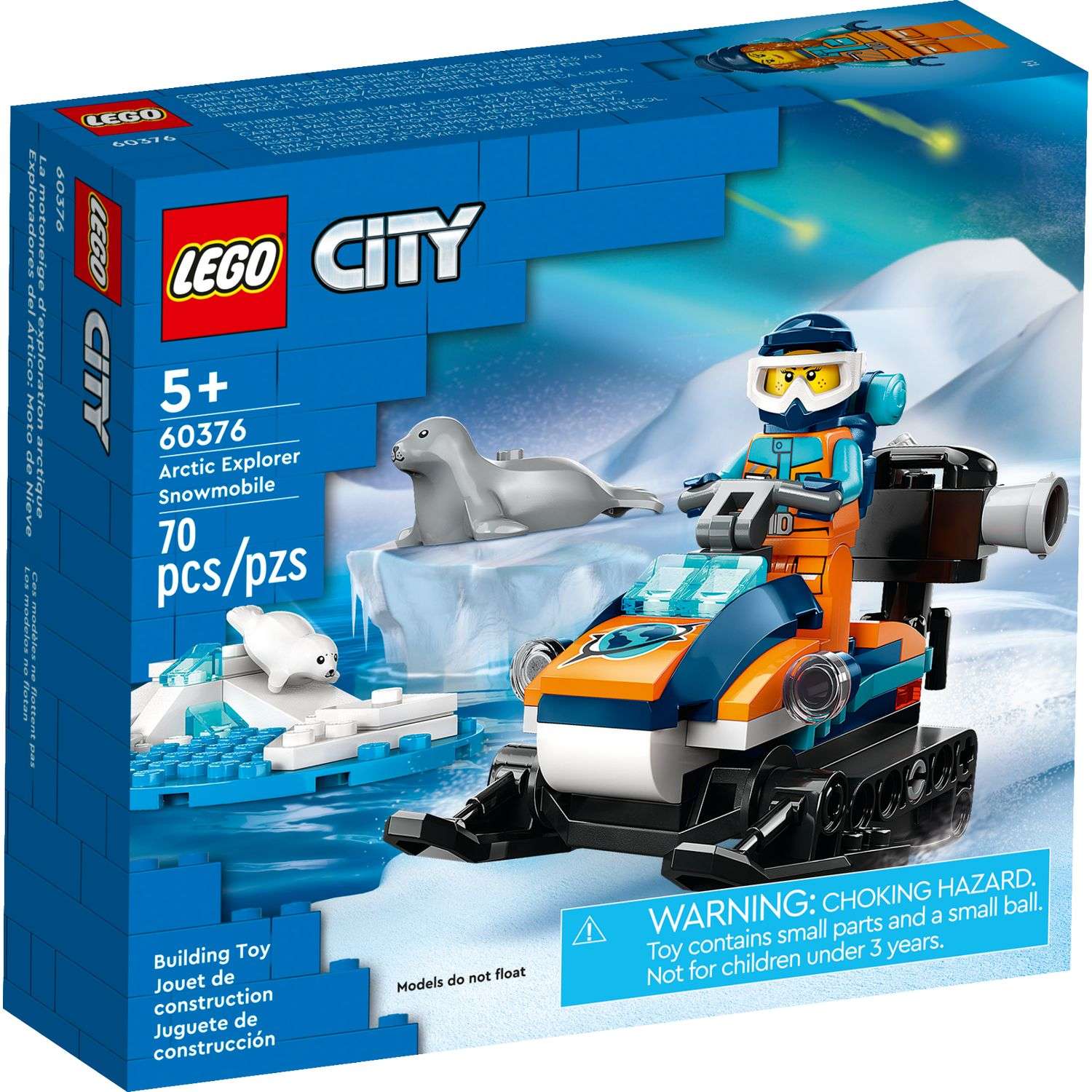 Конструктор LEGO City Arctic Explorer Snowmobile 60376 - фото 1